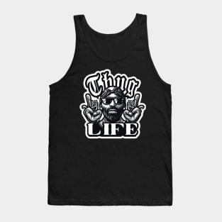 Thug Life Themed Vector Design Tank Top